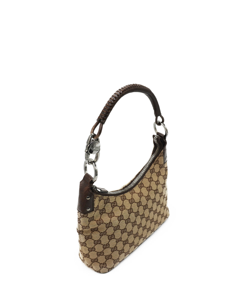 GG Canvas Hobo Brown