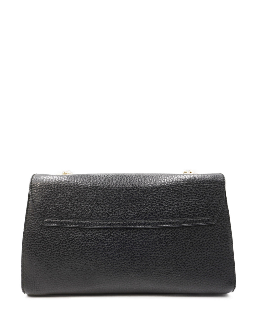Guccissima Leather Emily Chain Shoulder Black