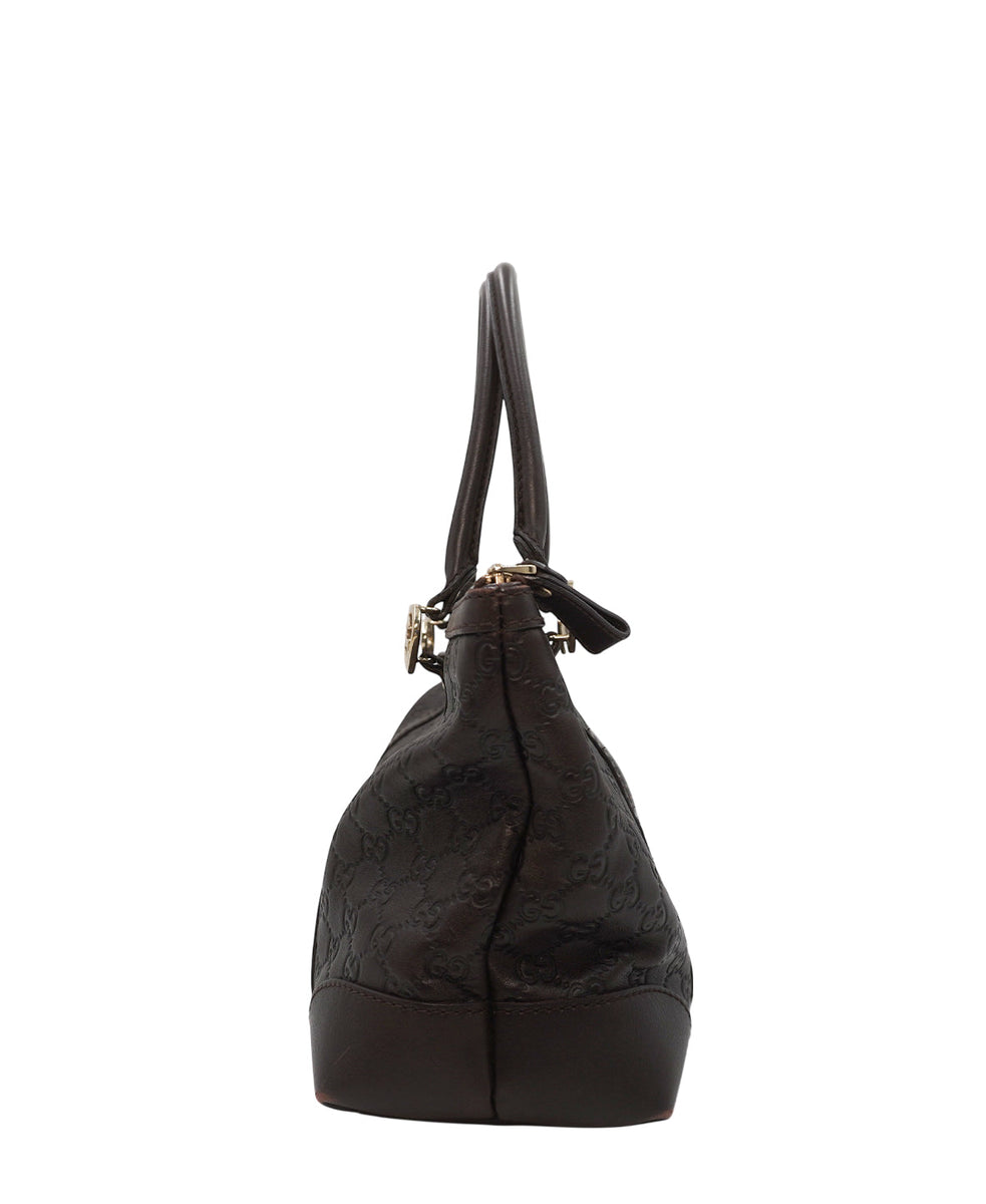 Guccissima Leather Tote Bag Black