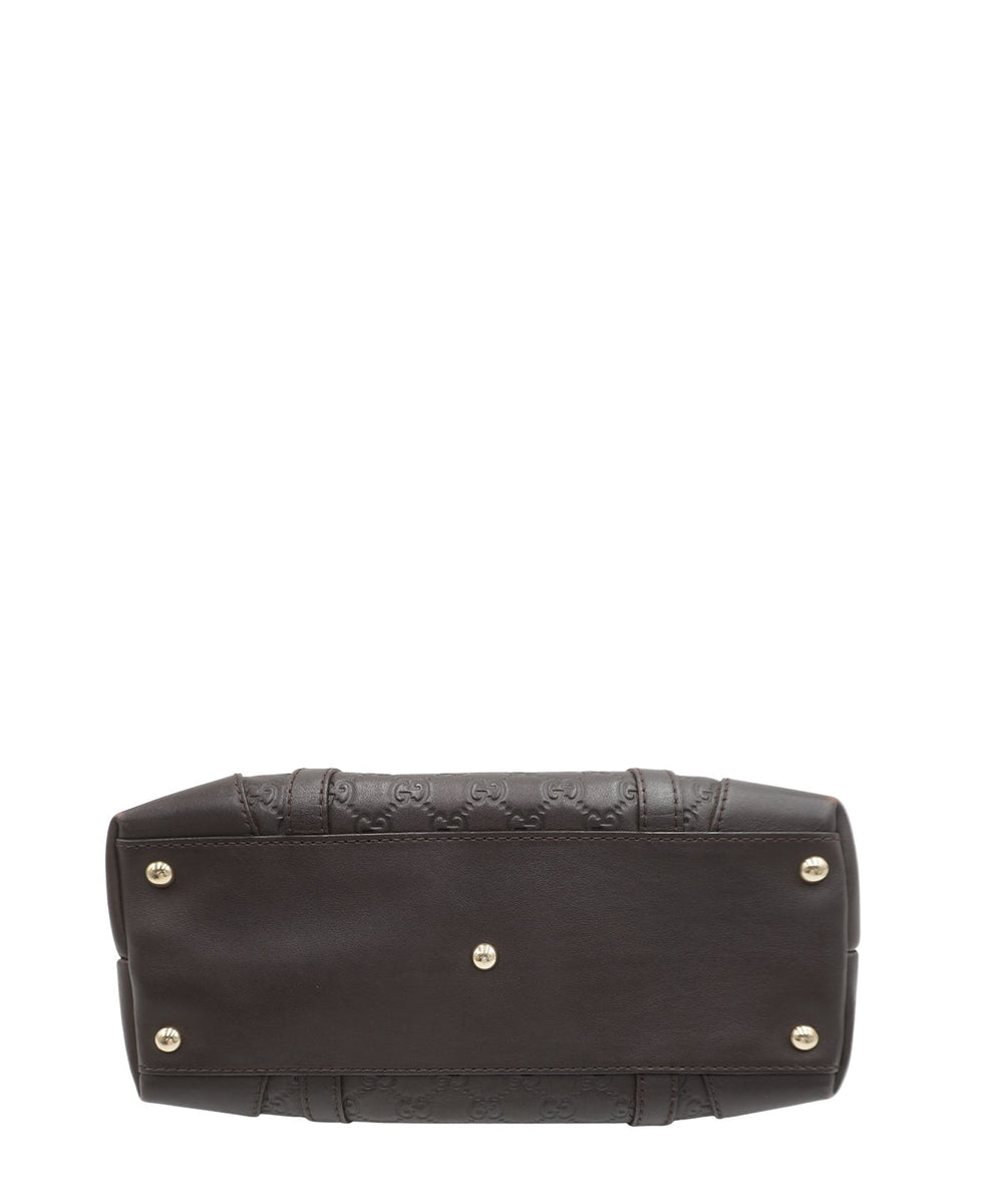 Guccissima Leather Tote Bag Black