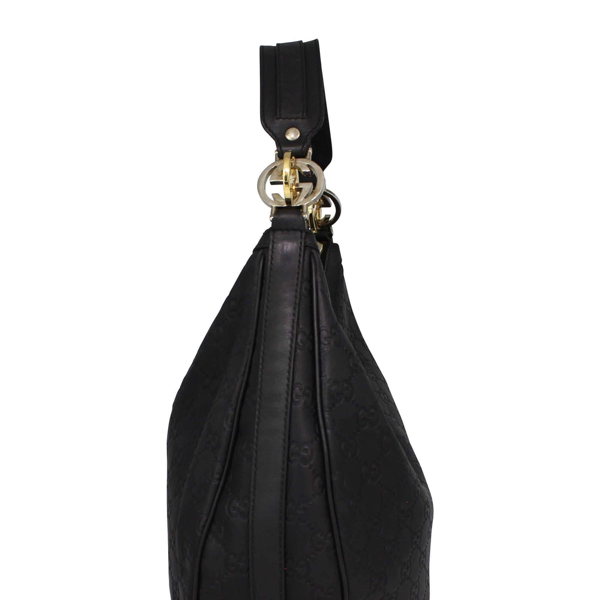 Guccissima GG Twins Hobo Bag Black