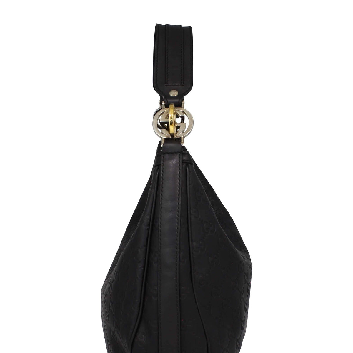 Guccissima GG Twins Hobo Bag Black