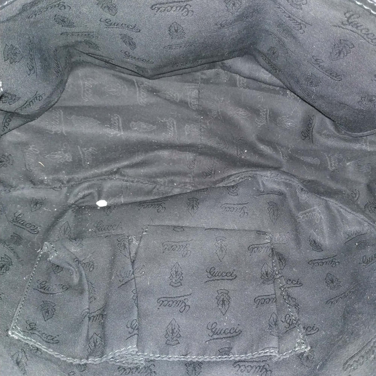 Guccissima GG Twins Hobo Bag Black