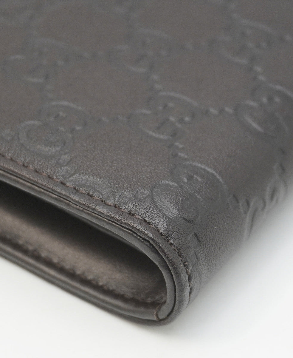 Guccissima Bamboo Tassel Zip Wallet Black