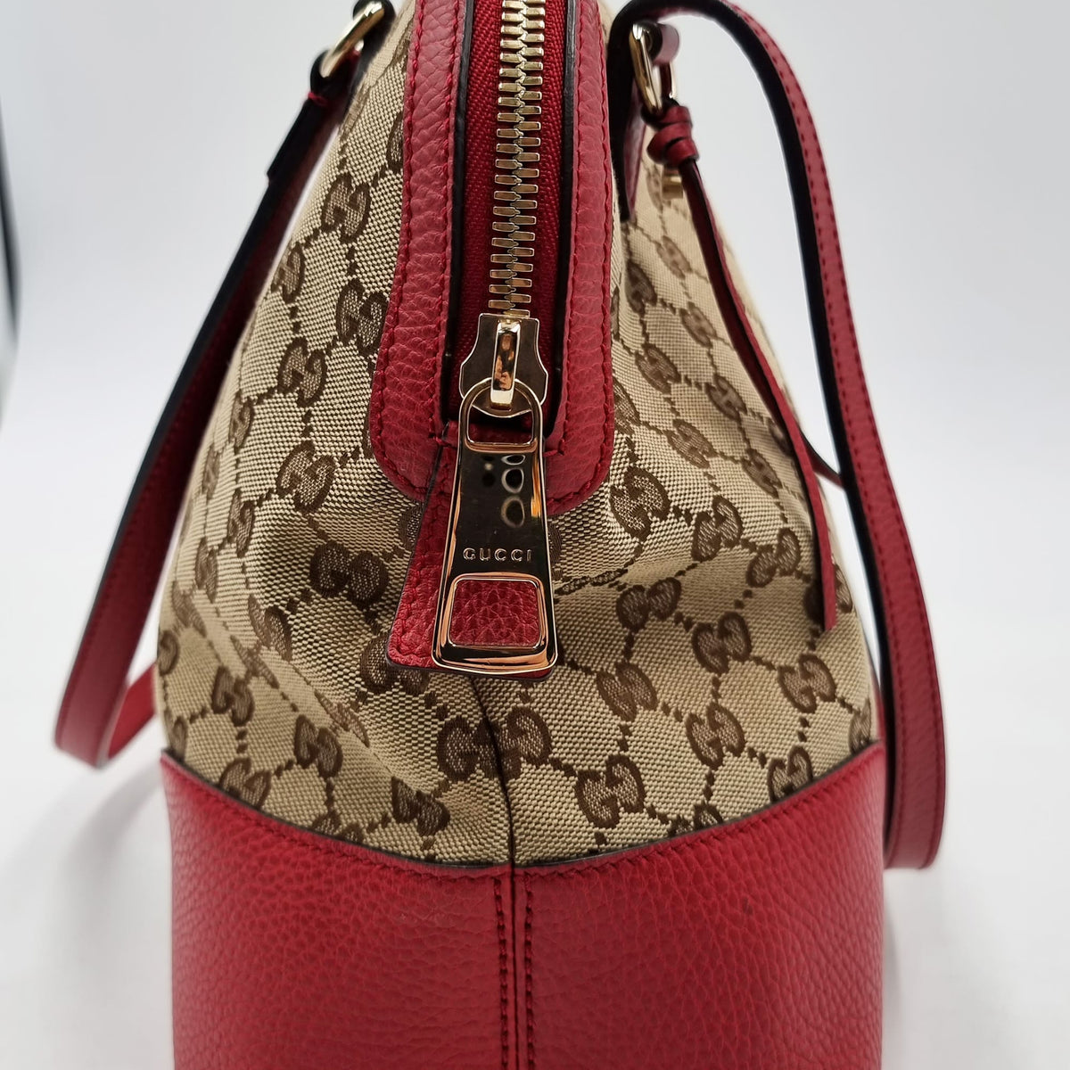 Medium Bree Shoulder Bag Red Brown