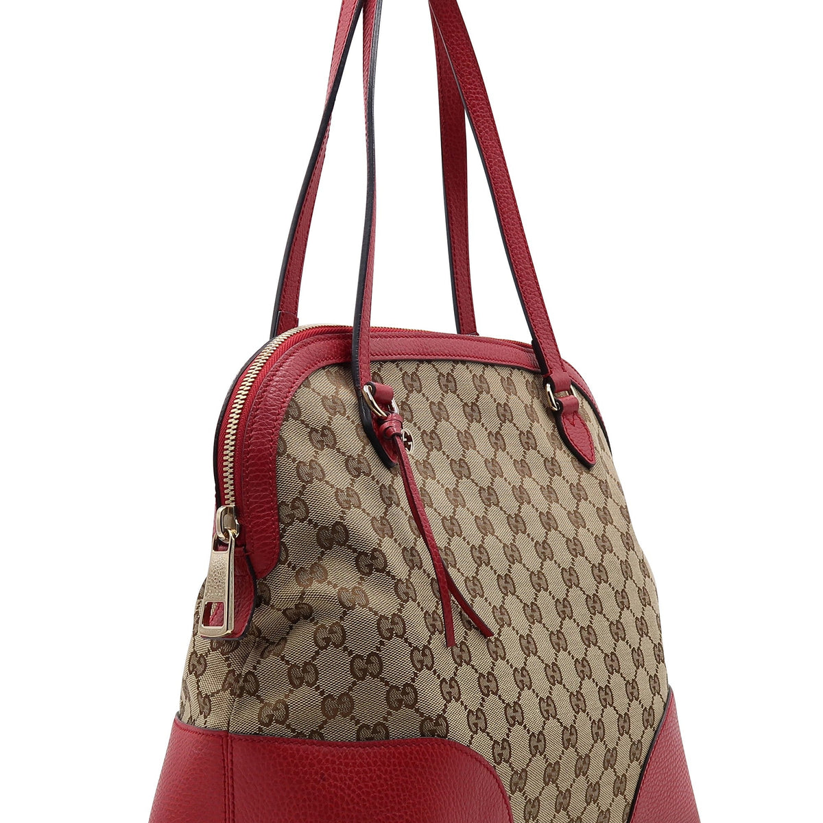 Medium Bree Shoulder Bag Red Brown
