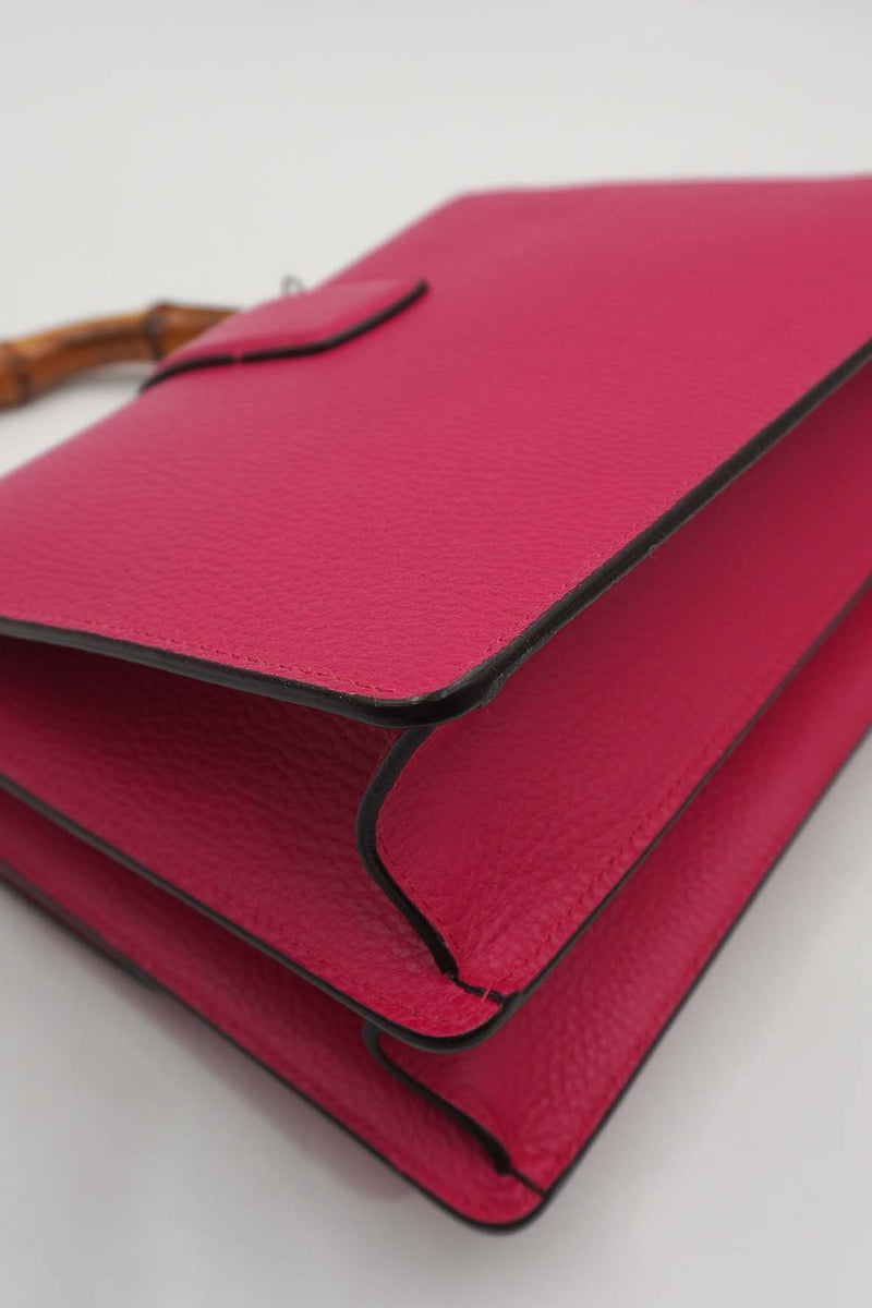 Medium Dionysus Bamboo Top Handle Bag Pink