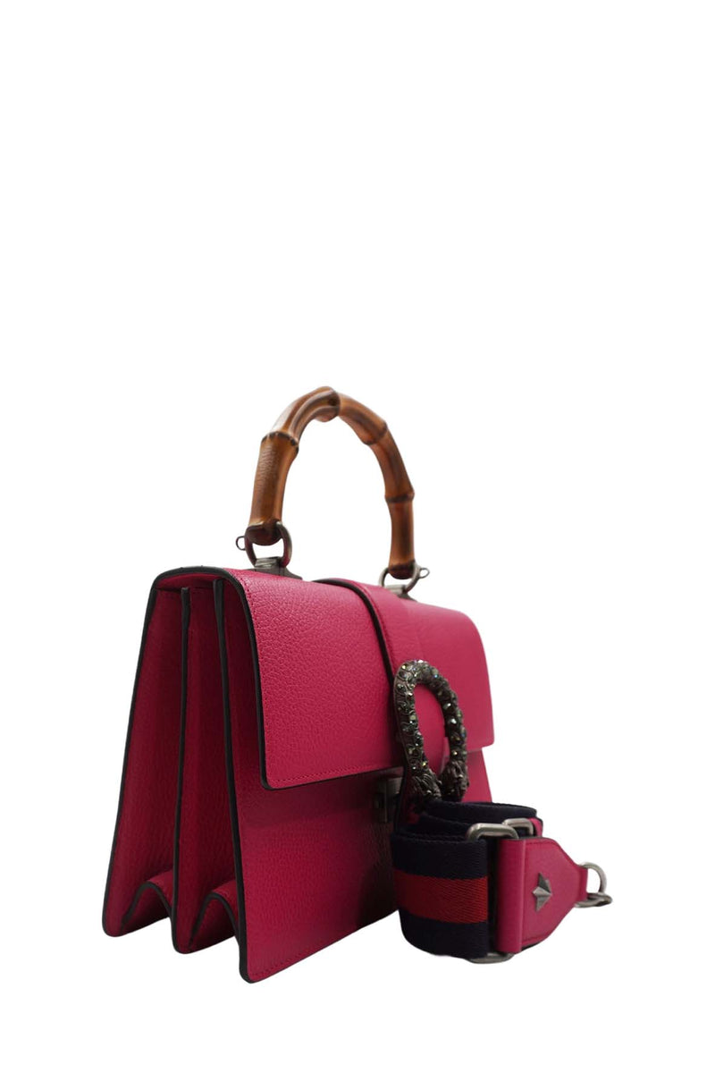 Medium Dionysus Bamboo Top Handle Bag Pink