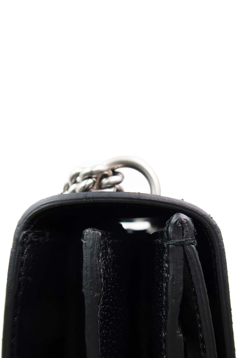 Medium Floral Embroidered Dionysus Black