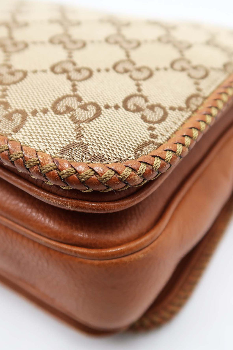 Medium GG Canvas Marrakech Messenger Bag Brown