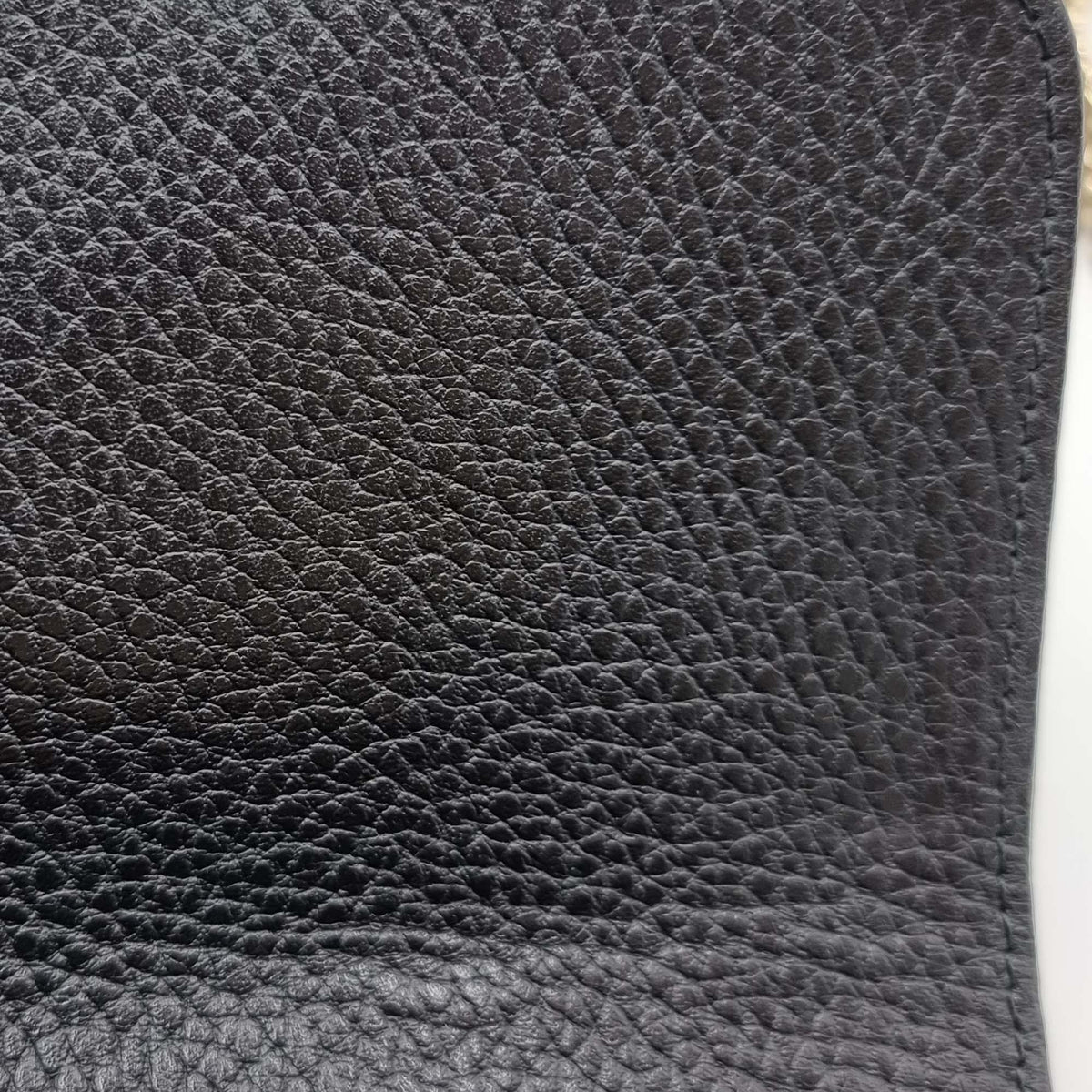Interlocking GG Top Handle Shoulder Bag Black