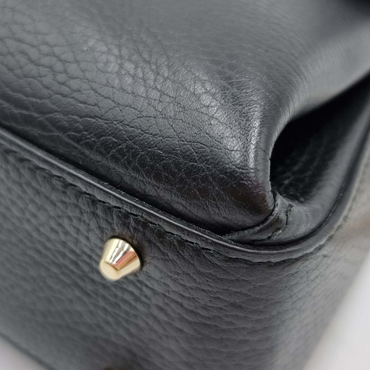 Interlocking GG Top Handle Shoulder Bag Black
