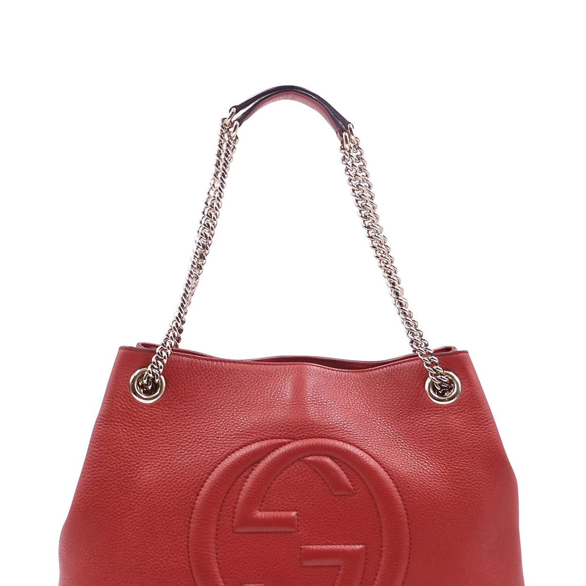 Medium Soho Chain Shoulder Bag Crimson Pink