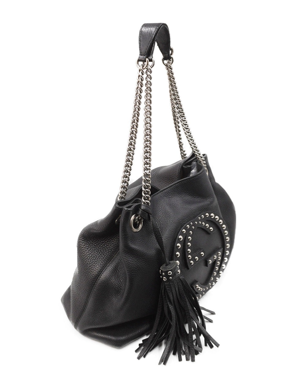 Medium Soho Shoulder Bag Black