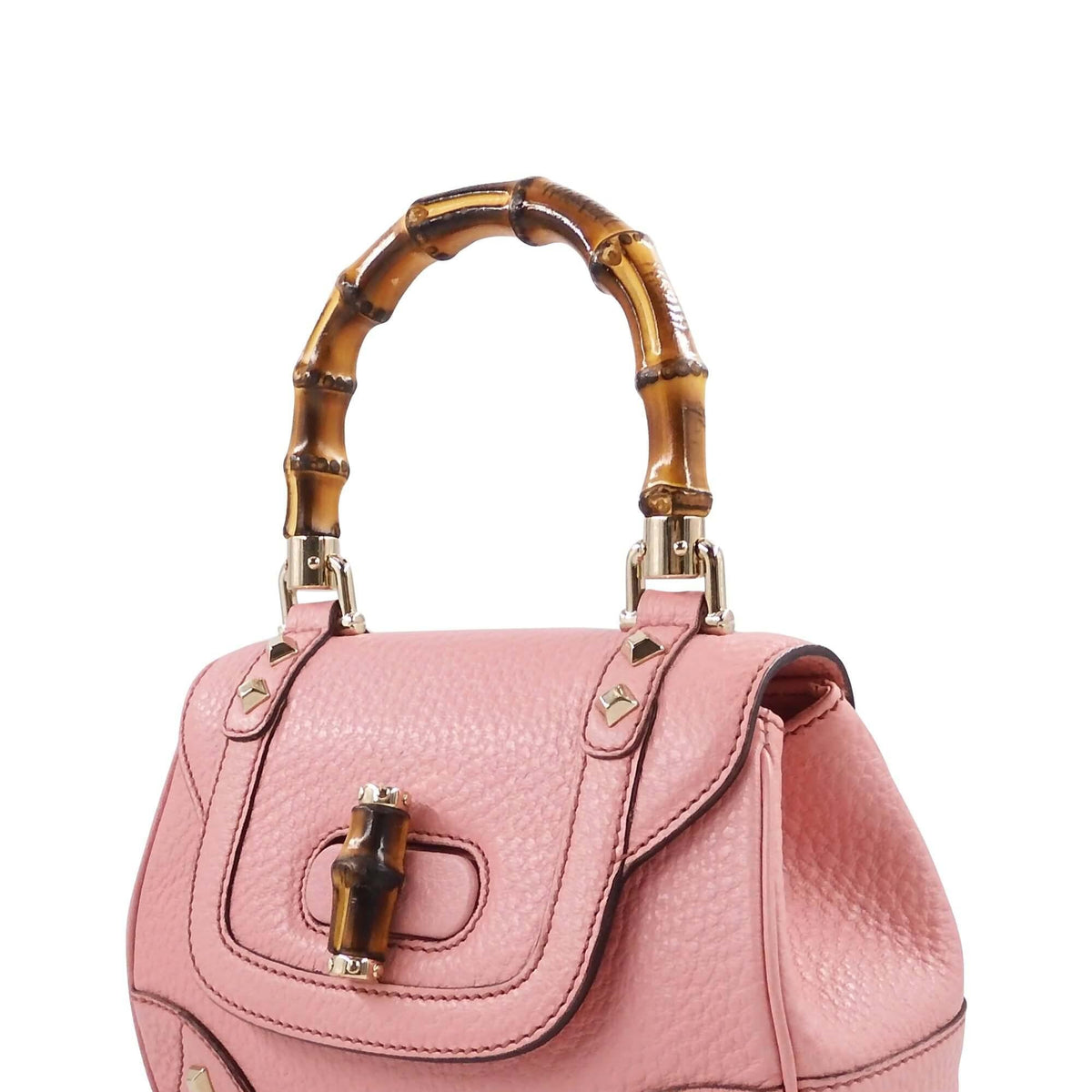 Mini Bamboo Top Handle Pink