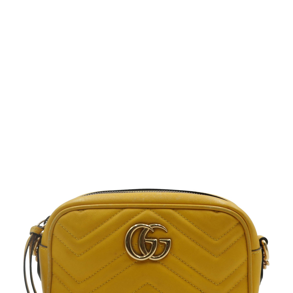 Mini GG Marmont Matelasse Camera Bag Yellow