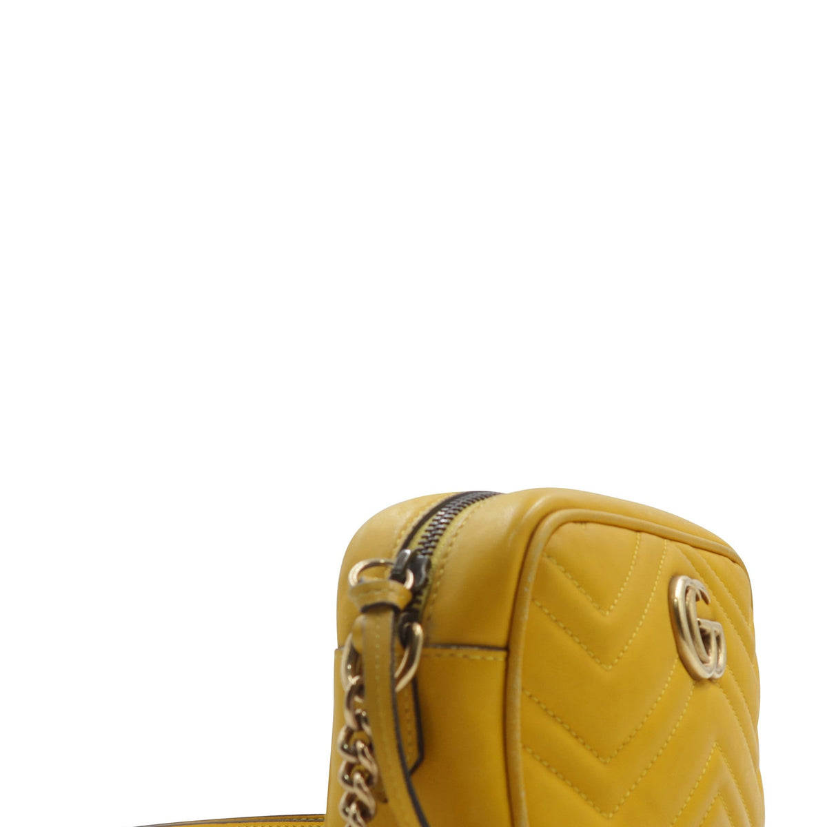 Mini GG Marmont Matelasse Camera Bag Yellow