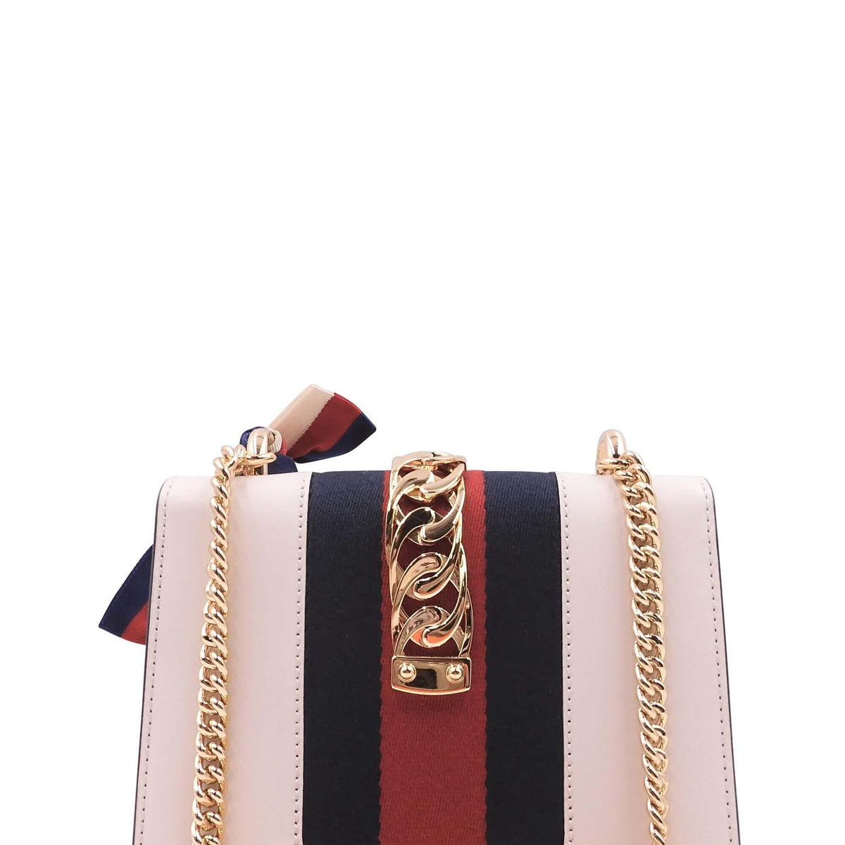 Mini Sylvie Chain Bag White