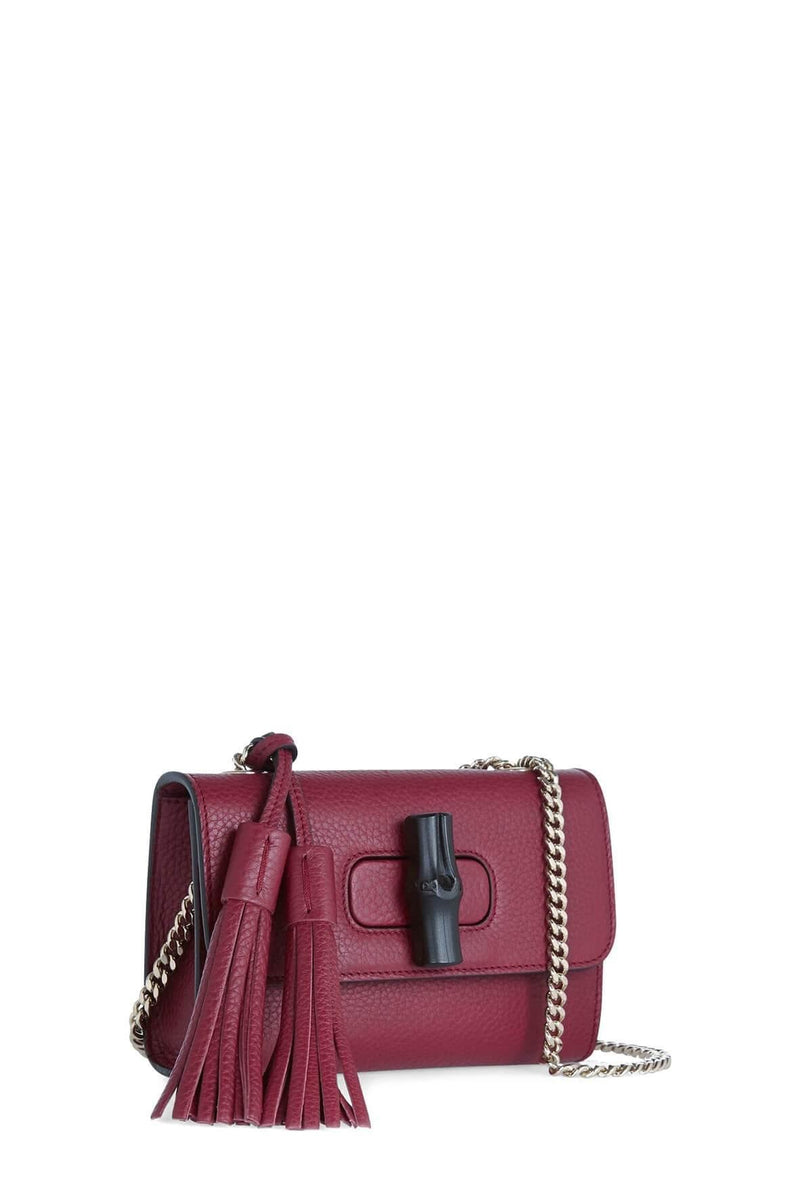 Miss Bamboo Shoulder Bag Soft Burgundy