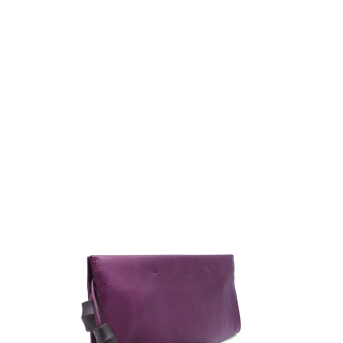 Nouveau Bamboo Tassel Clutch Purple