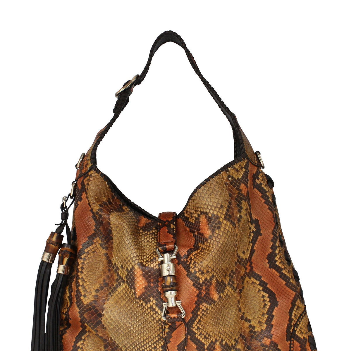 Python Large Jackie Hobo Orange