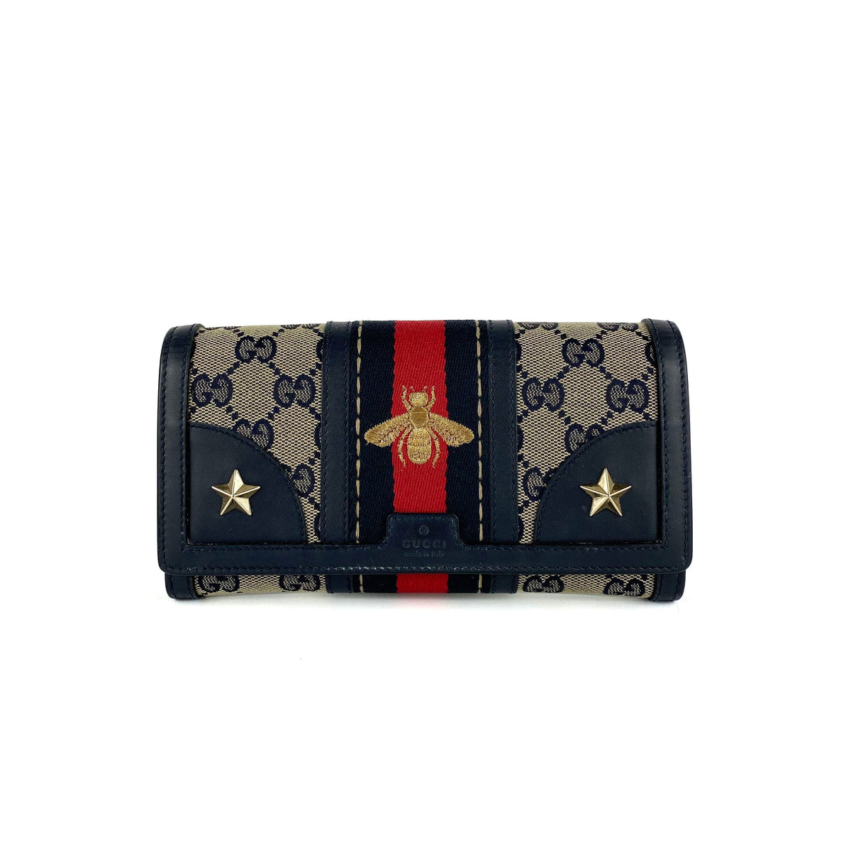 Gucci Monogram Rania Bee Wallet