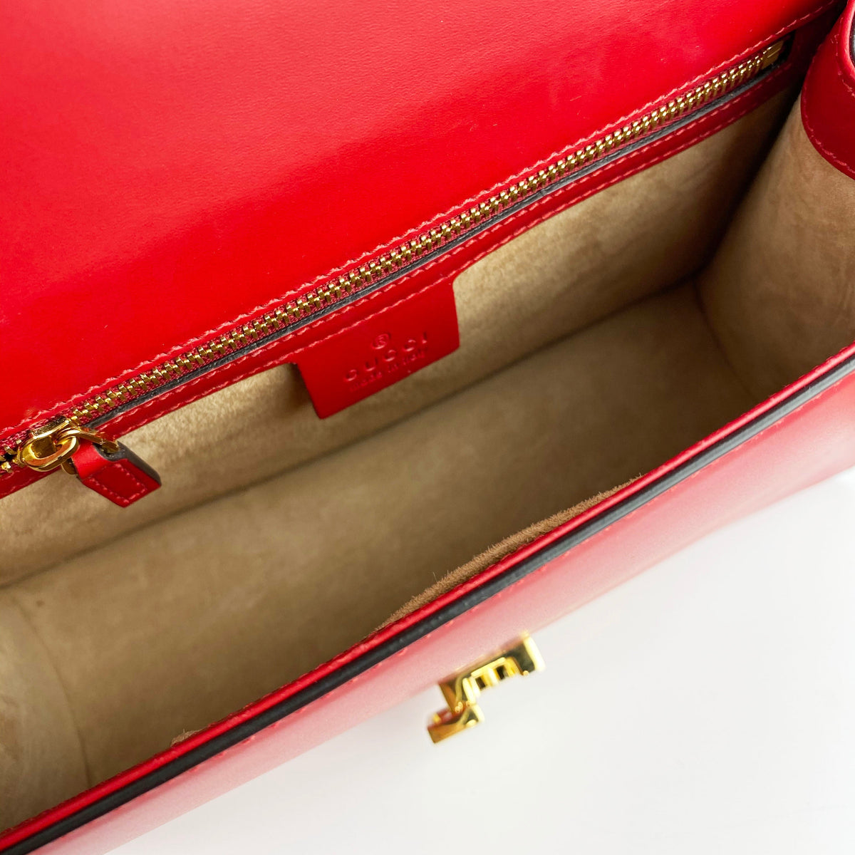 Gucci Sylvie Small Red Crossbody Bag