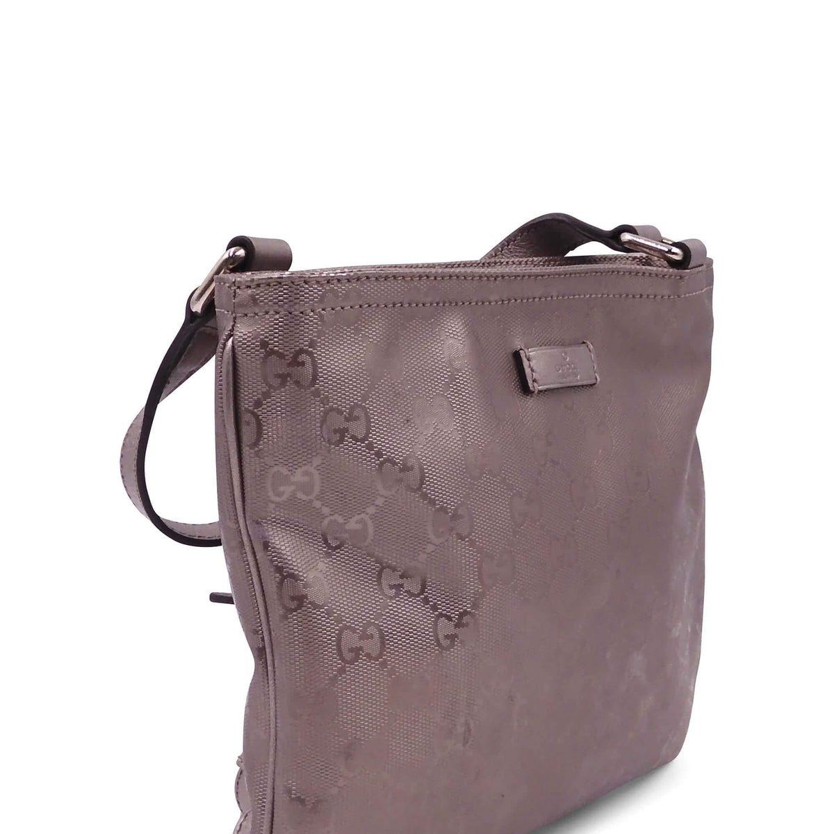 Small Crossbody Messenger Bag Bronze
