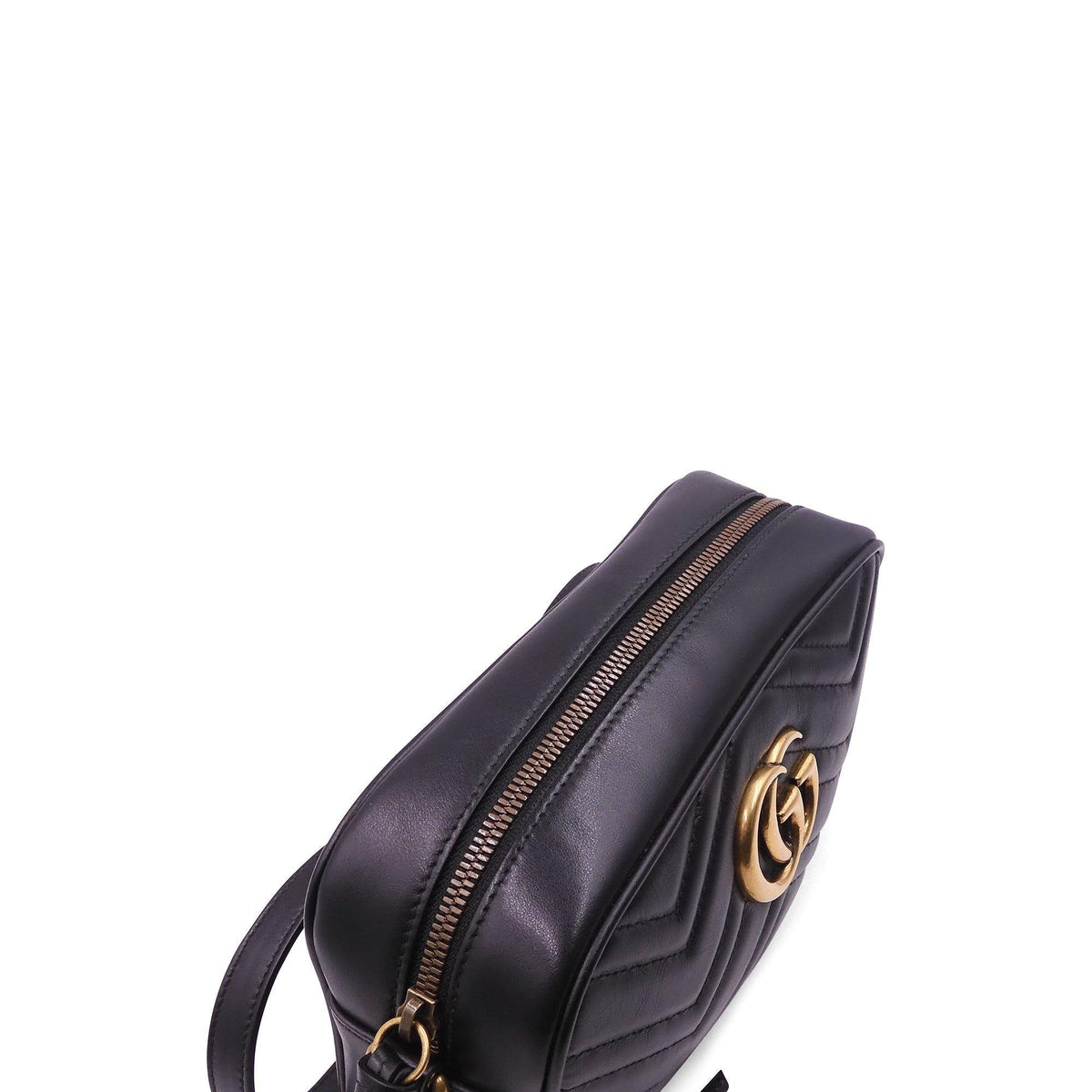 Small GG Marmont Matelasse Shoulder Bag Black