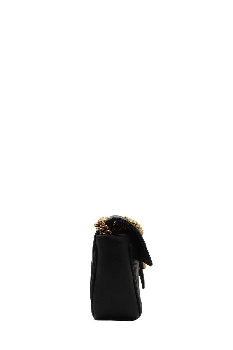 Small GG Marmont Matelasse Shoulder Bag Black
