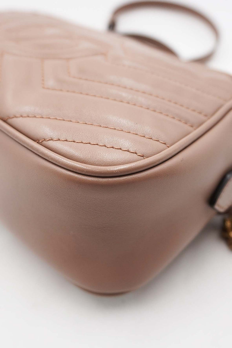 Small GG Marmont Matelasse Shoulder Bag Dusty Pink Dusty Pink