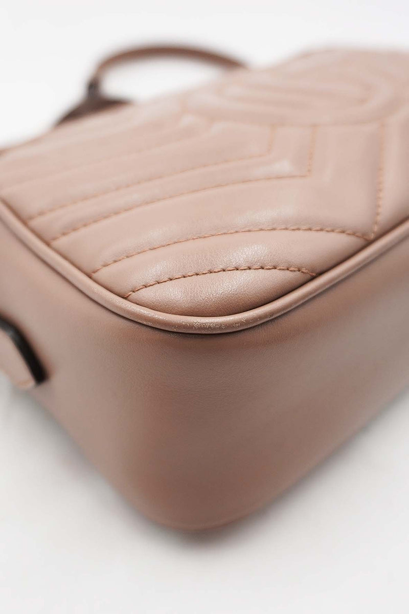 Small GG Marmont Matelasse Shoulder Bag Dusty Pink Dusty Pink