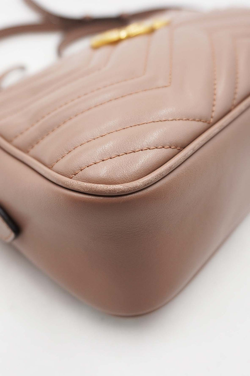 Small GG Marmont Matelasse Shoulder Bag Dusty Pink Dusty Pink