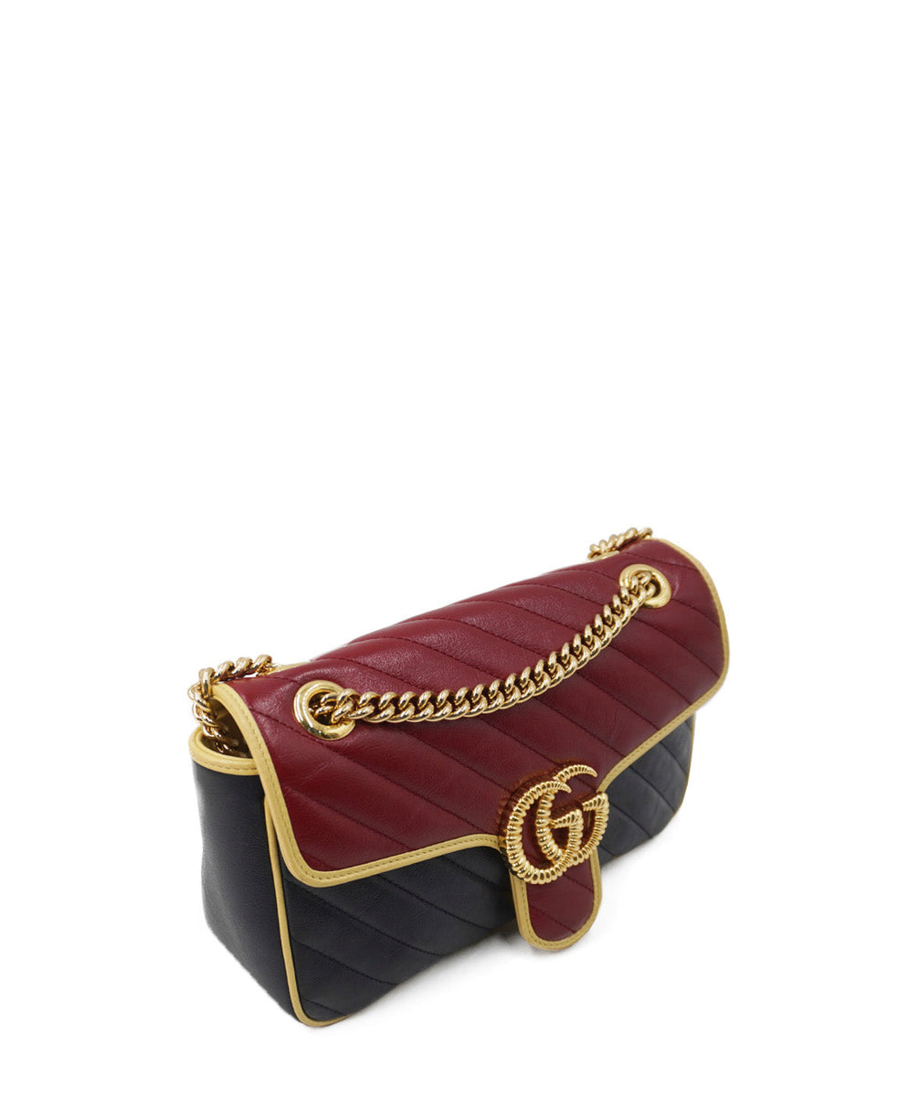 Small GG Marmont Matelassé Torchon Shoulder Bag Multicolor