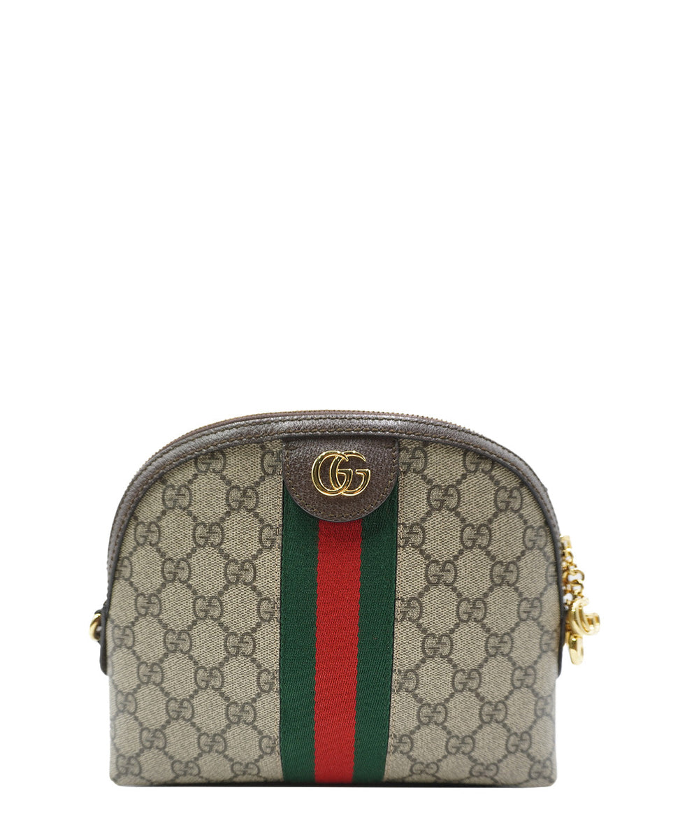 Small GG Supreme Canvas and Leather Ophidia Crossbody Bag Multicolor