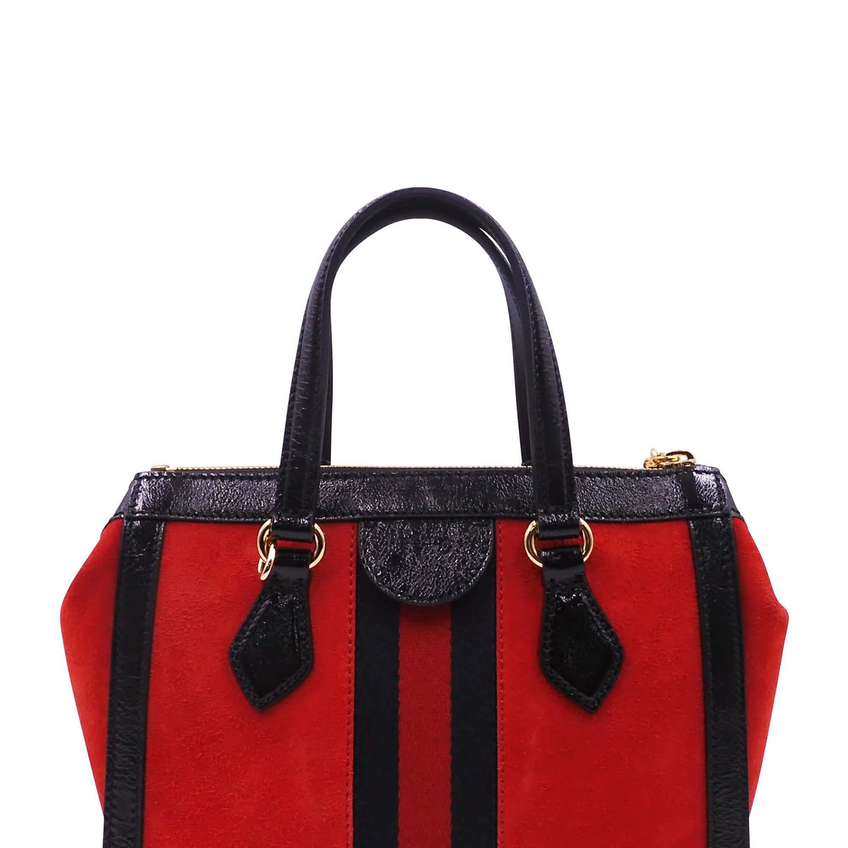 Small Ophidia GG Tote Red Black
