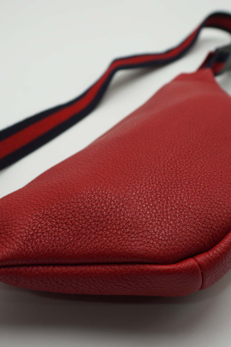Small Retro GG Logo Print Belt Bag/ Fanny Pack Red