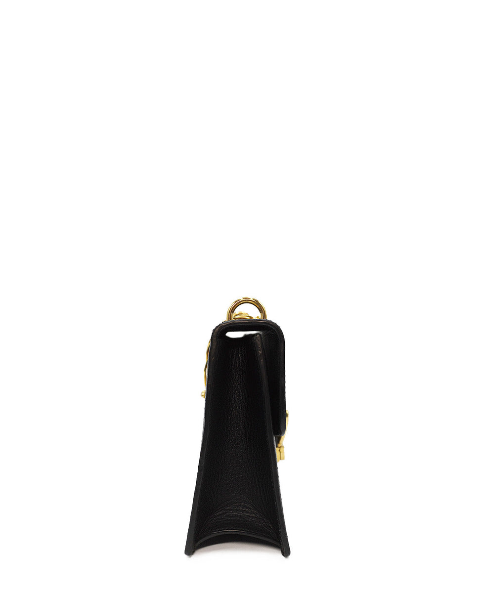 Small Sylvie Bee Star Shoulder Bag Black