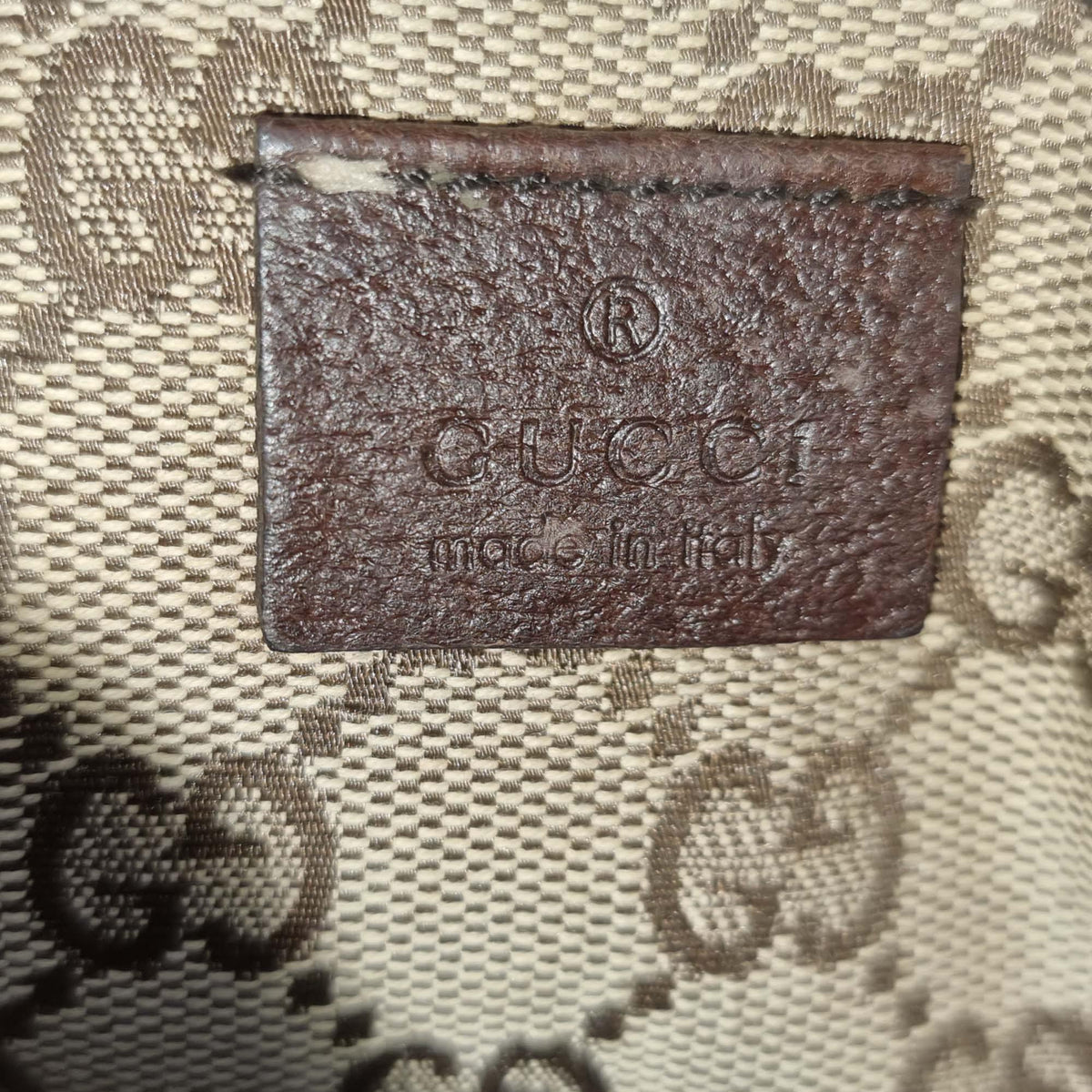 Vintage GG Supreme Belt Bag Brown