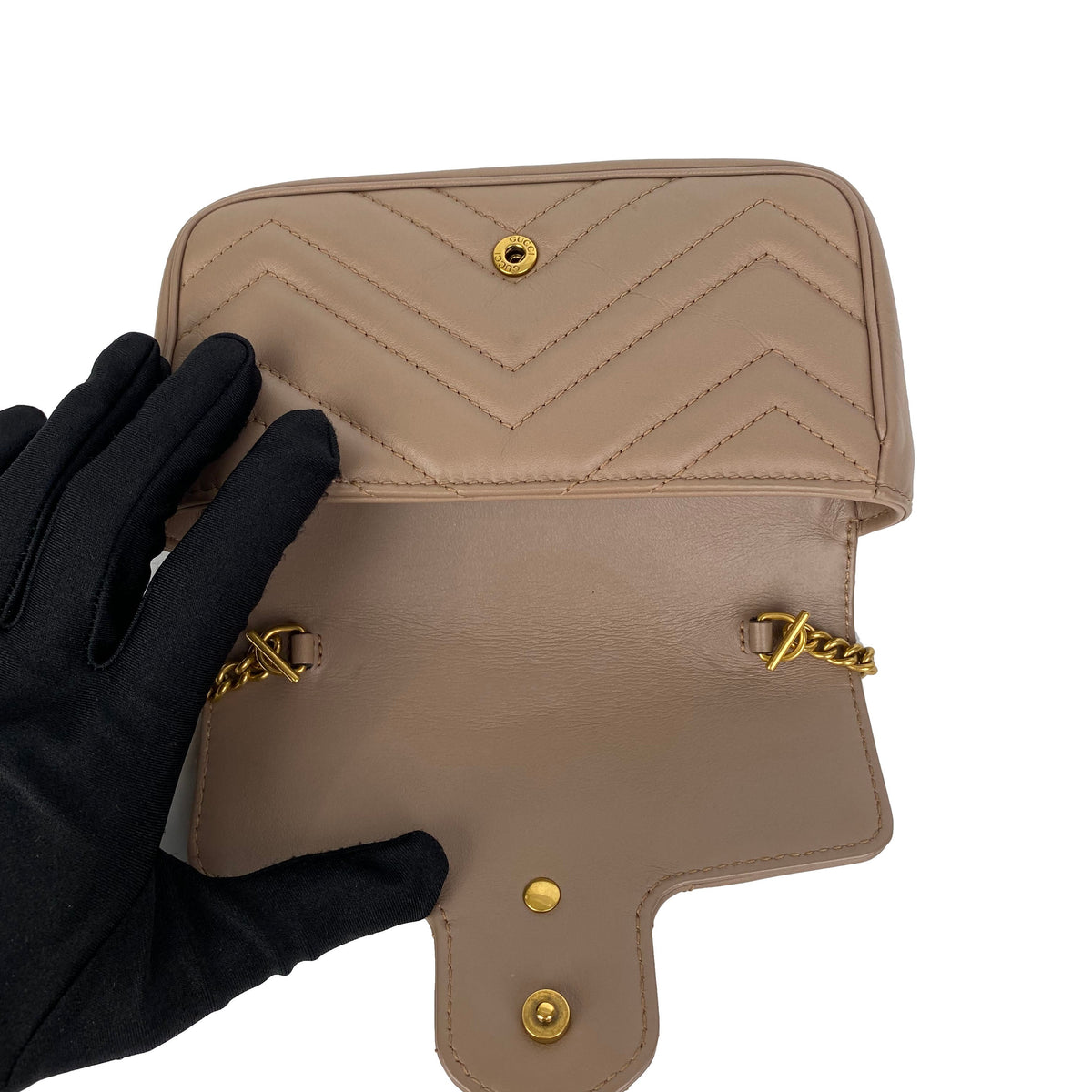Gucci Dusty Pink Super Mini Marmont Bag