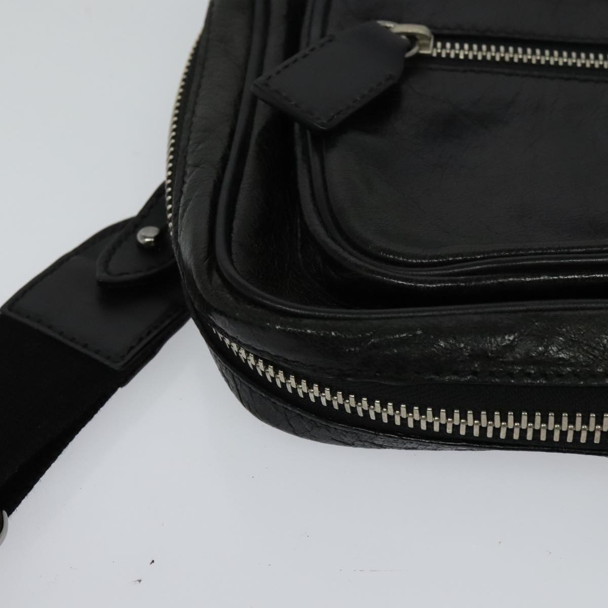 Chloe Paddington Body Bag Leather Black Silver hk2099