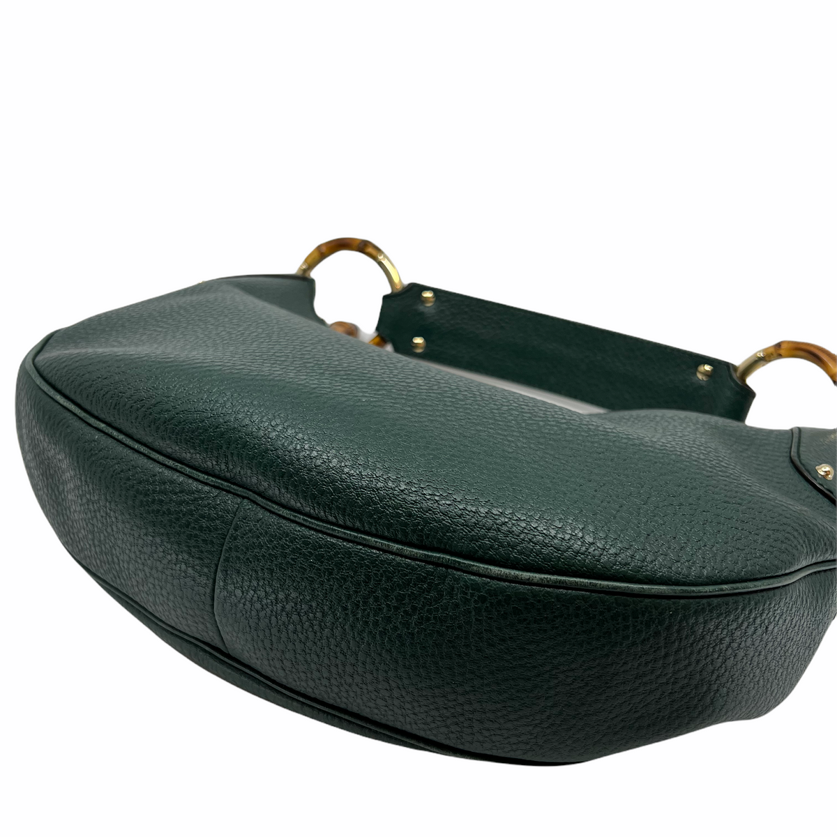 Gucci Pebbled Calfskin Bamboo Ring Hobo