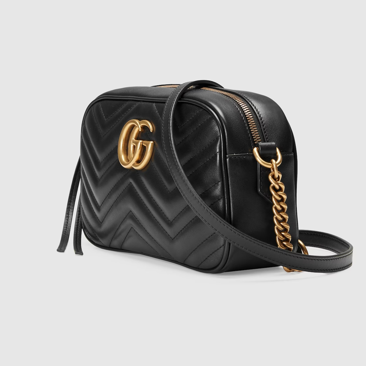 Gucci small GG chain shoulder bag-Black