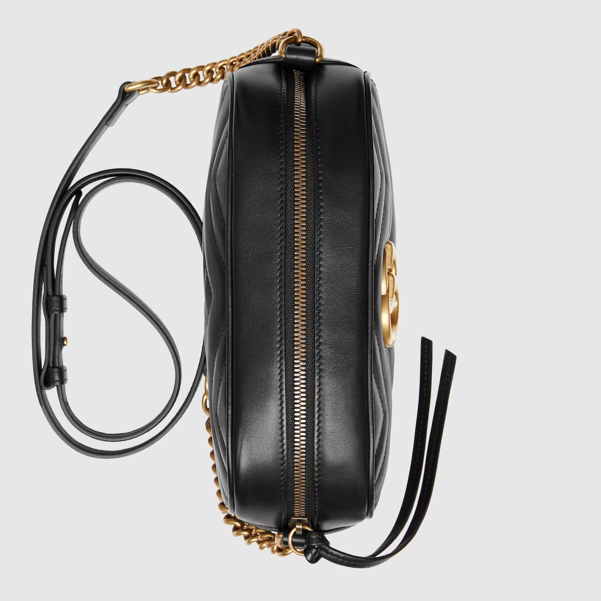 Gucci small GG chain shoulder bag-Black