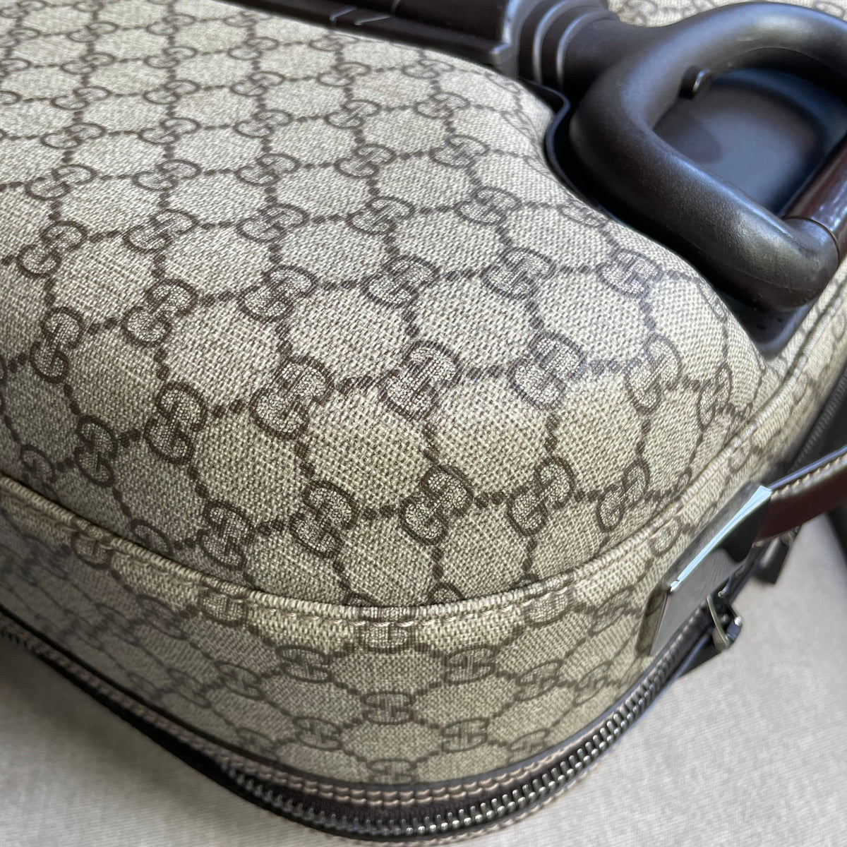 Gucci Supreme Canvas Monogram GG Cabin Suitcase