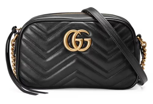 Gucci small GG chain shoulder bag-Black