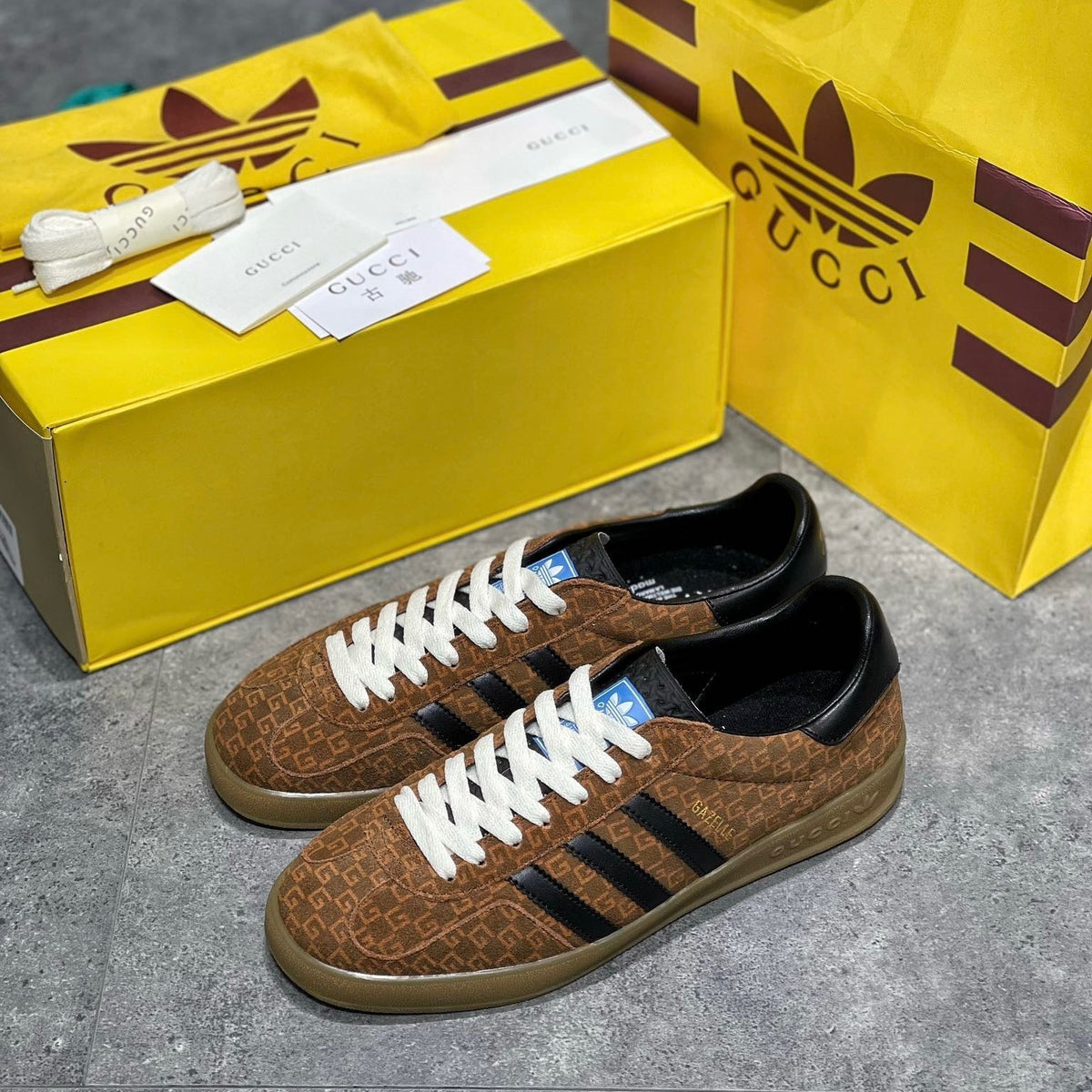 GG x ADID GAZELLE SNEAKER