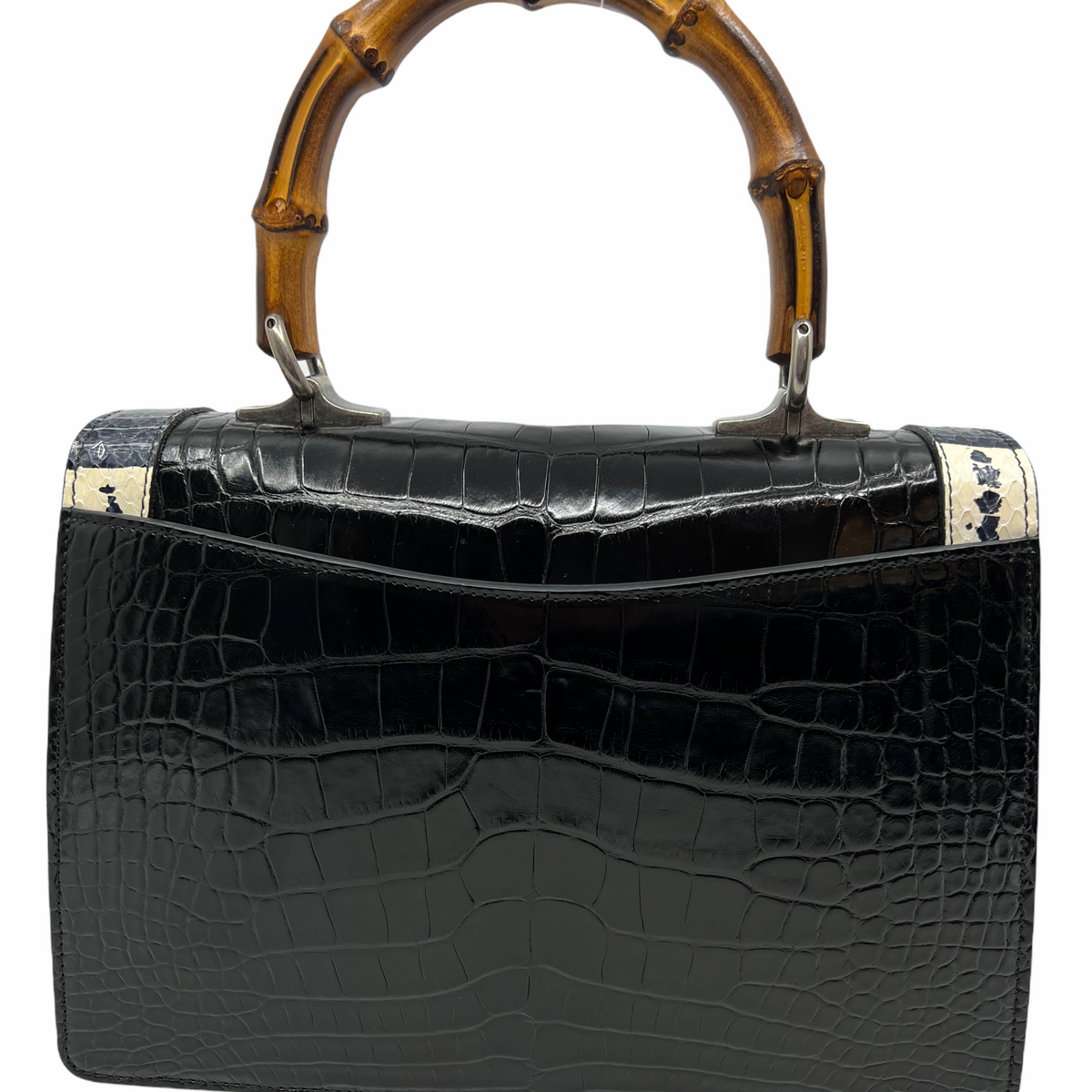 Gucci Alligator Small Lilith Top Handle Bag with Shoulder Strap NEW