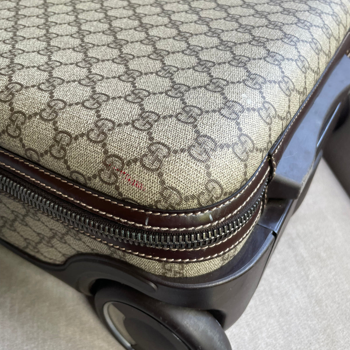 Gucci Supreme Canvas Monogram GG Cabin Suitcase