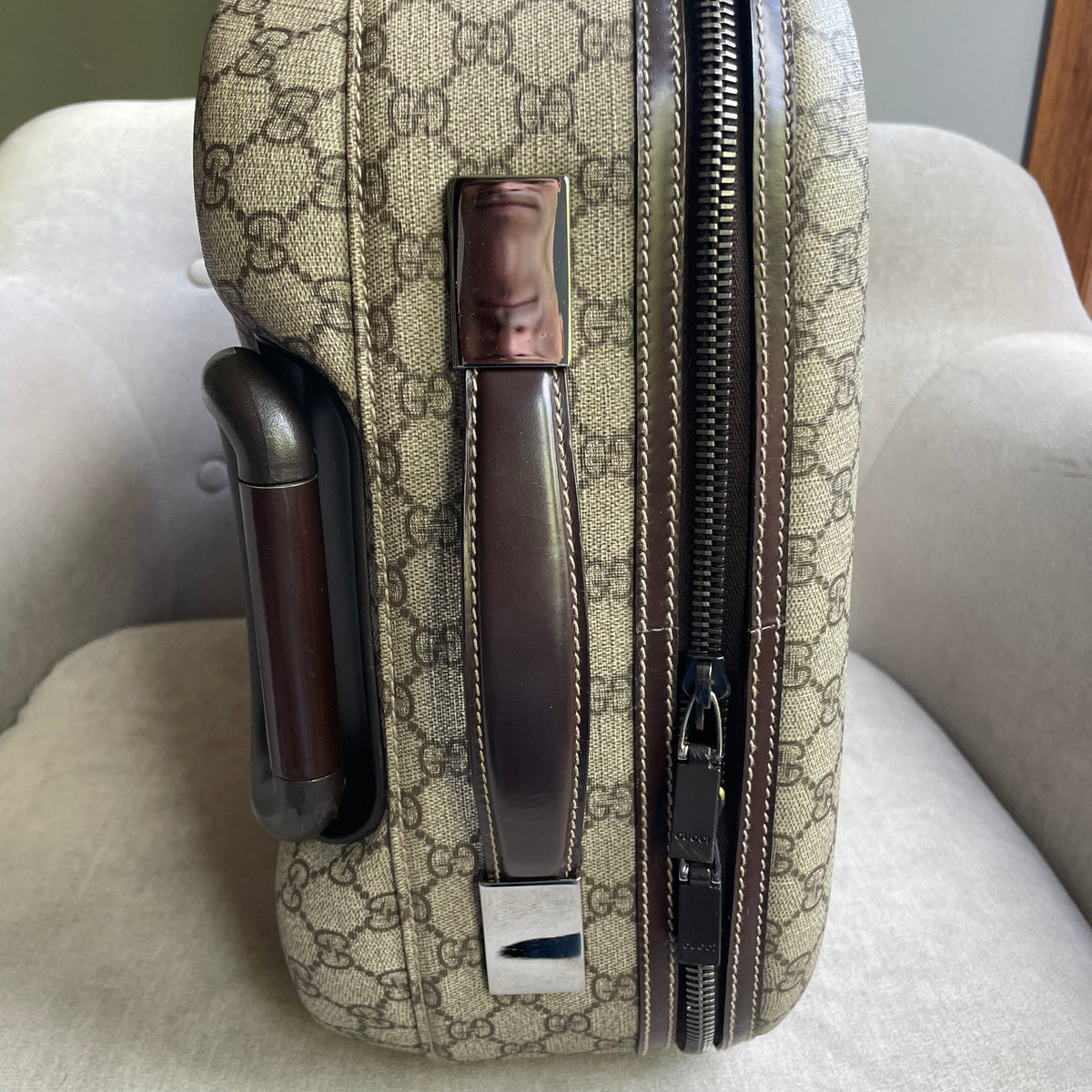 Gucci Supreme Canvas Monogram GG Cabin Suitcase
